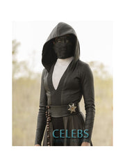 Watchmen Regina King Leather Hooded Coat