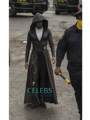 Watchmen Regina King Leather Hooded Coat