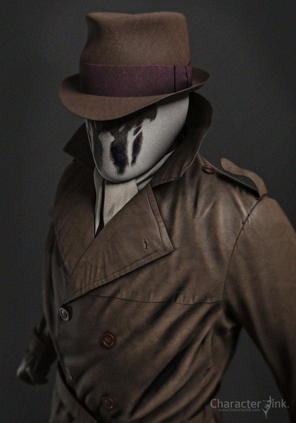 Watchmen Rorschach Leather Trench Coat