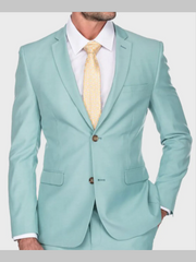 Mens Blue Slimfit Suit