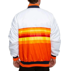 Houston Astros White and Orange Star Jacket