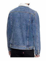 Shameless Frank Gallagher Blue Denim Shearling Jacket