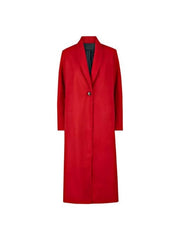 Women Red Long Coat