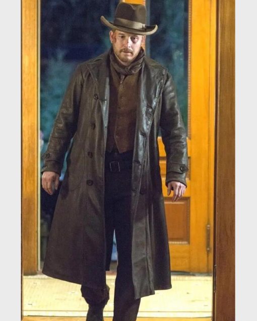 Yellowstone Rip Wheeler Leather Coat