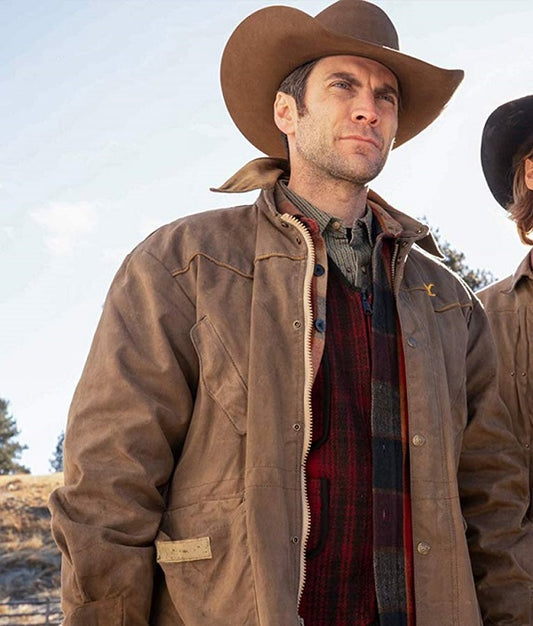 Wes Bentley Yellowstone Leather Jacket