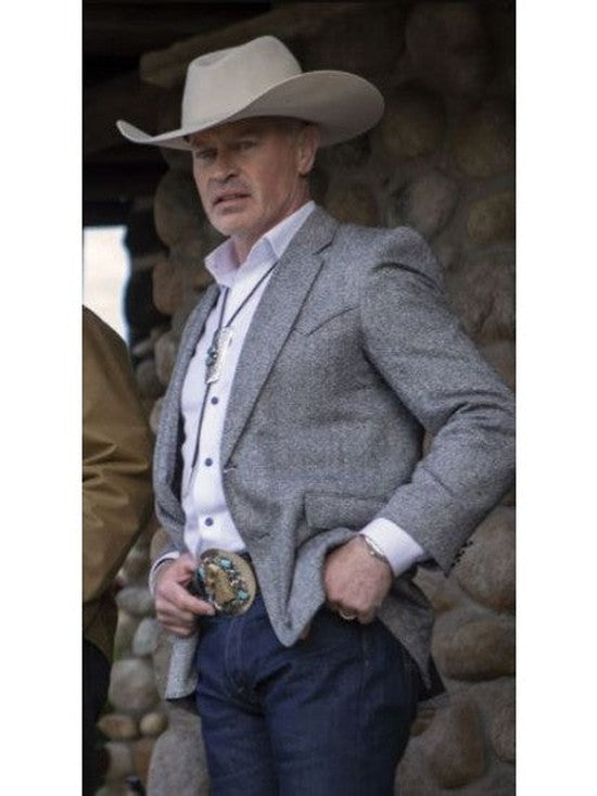 Yellowstone Neal Malcolm Beck Grey Blazer