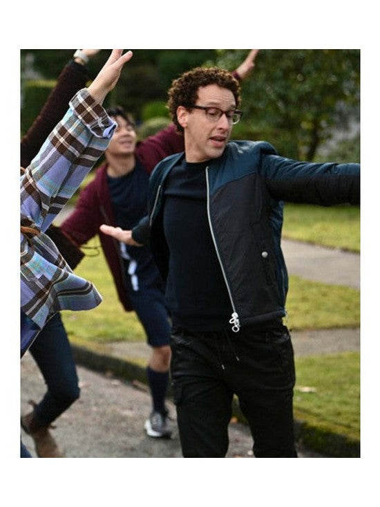 Zoey’s Extraordinary Playlist Noah Weisberg Black Bomber Jacket