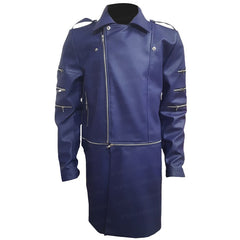 Adam Lambert Purple Leather Coat