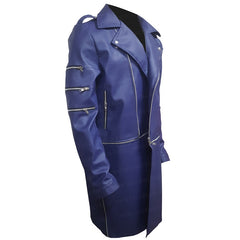 Adam Lambert Purple Leather Coat