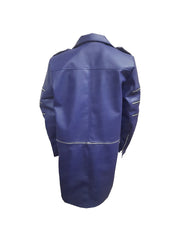 Adam Lambert Purple Leather Coat