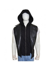 AJ Styles Hoodie Leather Vest
