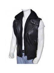 AJ Styles Hoodie Leather Vest