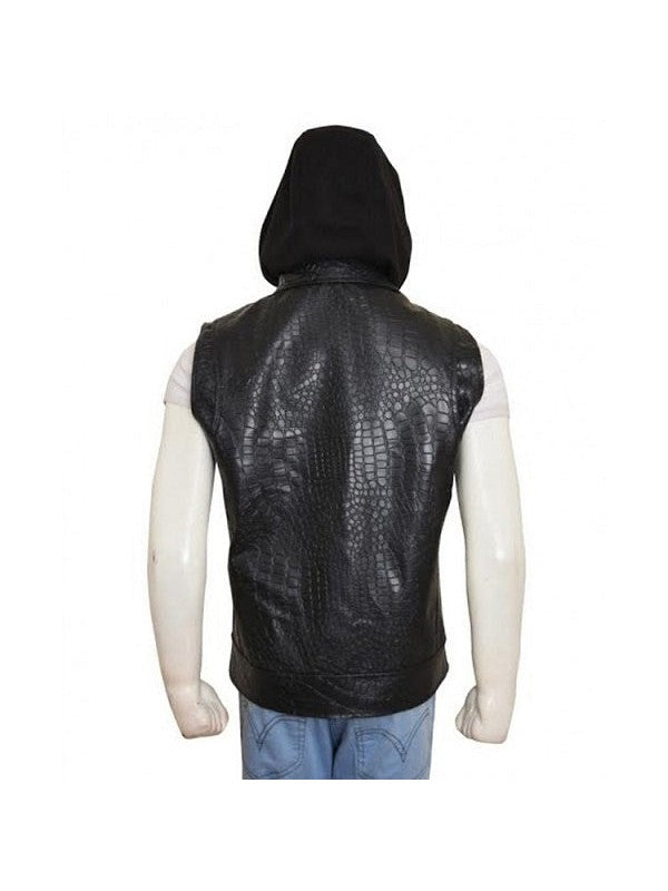 AJ Styles Hoodie Leather Vest