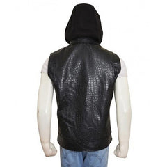 AJ Styles Hoodie Leather Vest