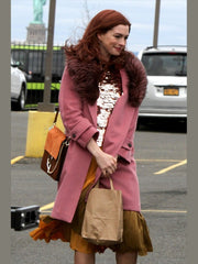 Anne Hathaway Modern Love Pink Lexi Coat