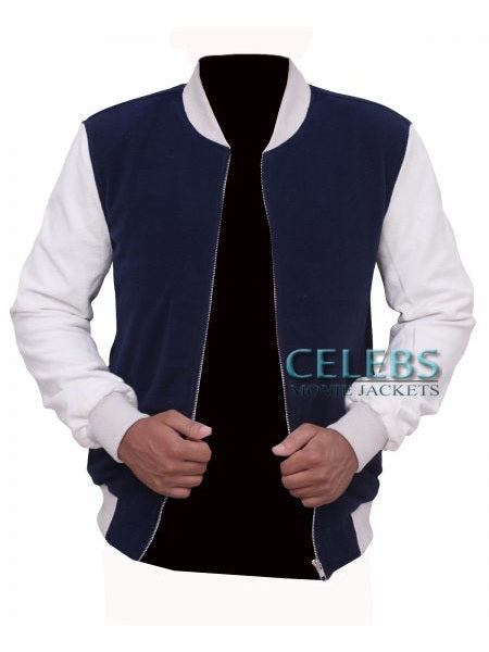 Ansel Elgort Baby Driver Varsity Bomber Jacket