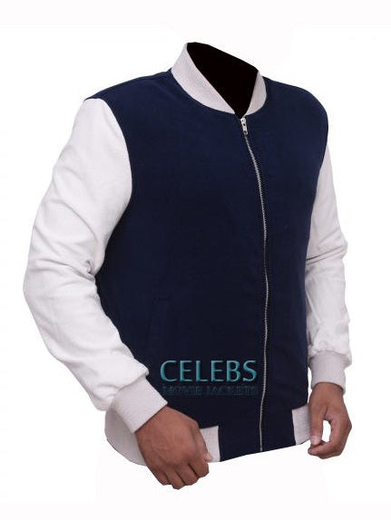 Ansel Elgort Baby Driver Varsity Bomber Jacket