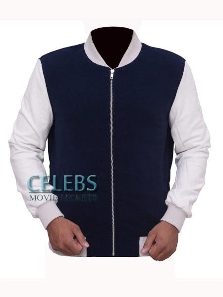 Ansel Elgort Baby Driver Varsity Bomber Jacket