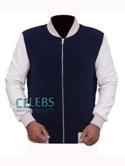 Ansel Elgort Baby Driver Varsity Bomber Jacket