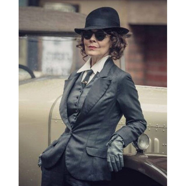 Peaky Blinders Aunt Polly S06 Grey Suit