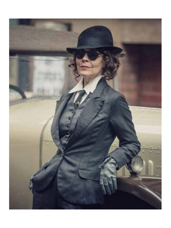 Peaky Blinders Aunt Polly S06 Grey Suit