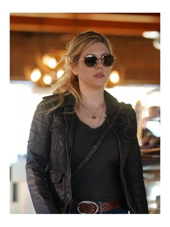 Big Sky Jenny Hoyt Leather Black Jacket