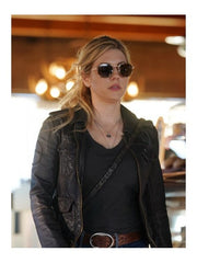 Big Sky Jenny Hoyt Leather Black Jacket