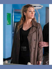 Big Sky Jenny Hoyt Brown Cotton Trench Coat
