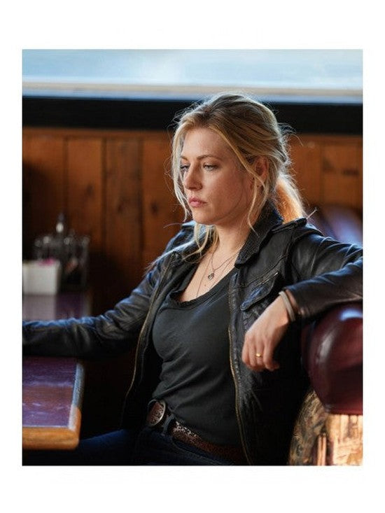 Big Sky Jenny Hoyt Leather Black Jacket