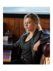 Big Sky Jenny Hoyt Leather Black Jacket