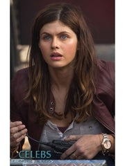 San Andreas Blake (Alexandra Daddario) Red Leather Jacket