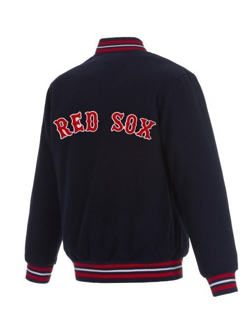 Boston Red Sox Varsity Navy Blue Wool Jacket