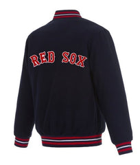 Boston Red Sox Varsity Navy Blue Wool Jacket