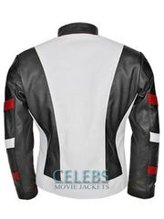 Bruce Lee Vintage Classic White Leather Jacket