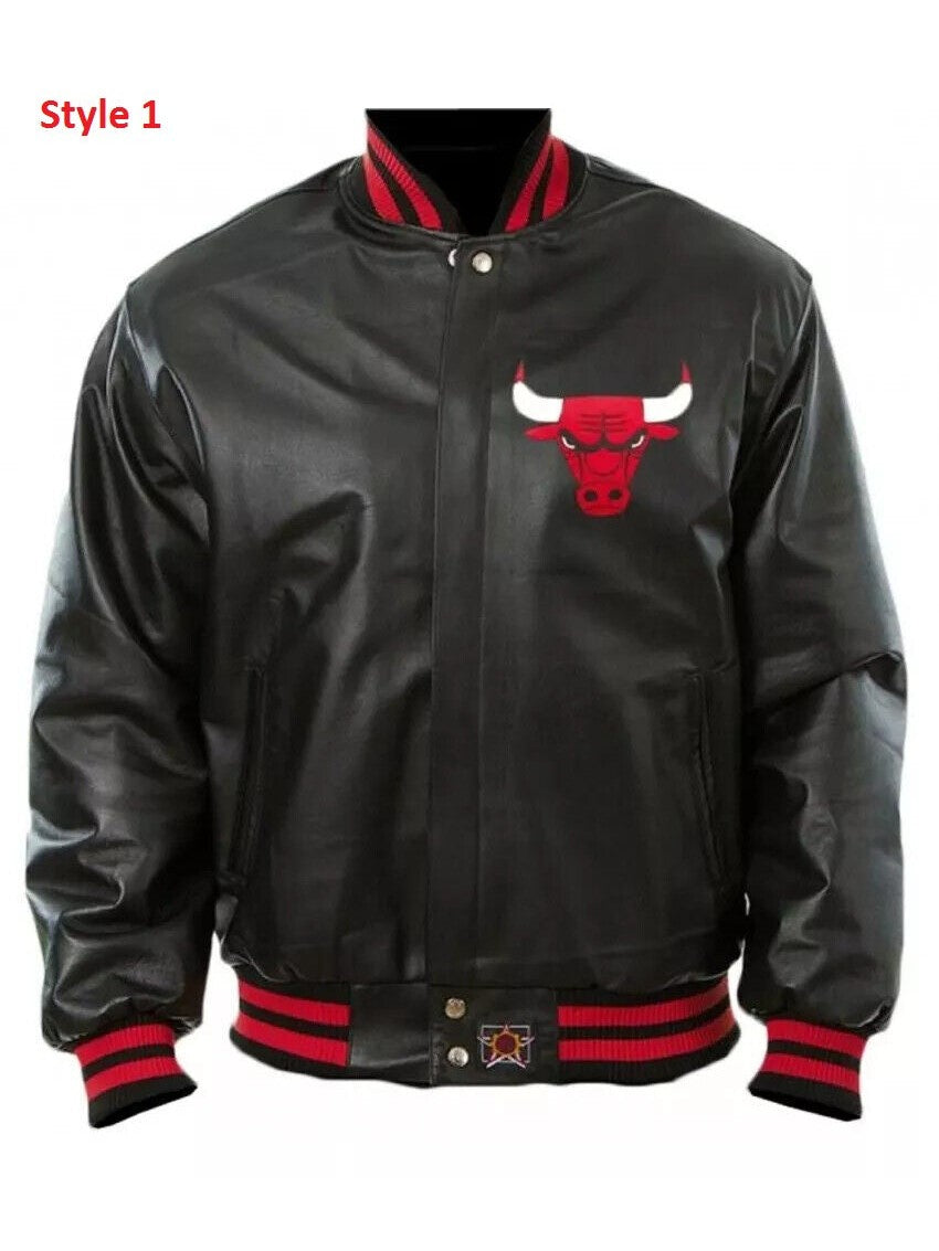 Vintage Chicago Bulls Leather Jacket
