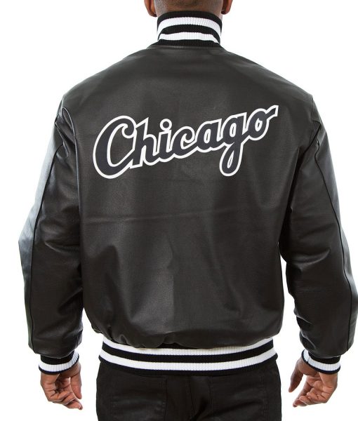 Chicago White Sox Varsity Black Leather Jacket