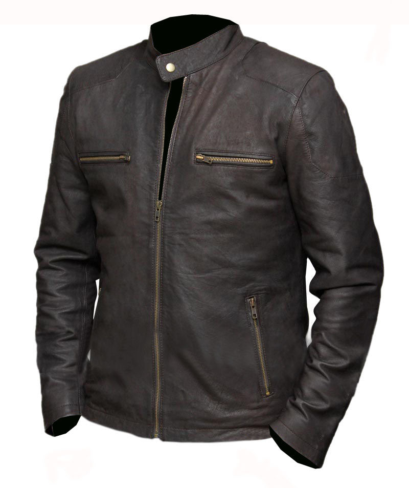 Civil War Steve Rogers Brown Leather Jacket
