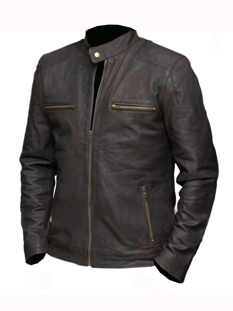 Civil War Steve Rogers Brown Leather Jacket