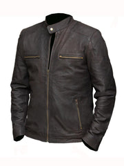 Civil War Steve Rogers Brown Leather Jacket