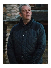 Yellowstone Dan Jenkins Sea Blue Quilted Jacket