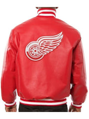 Detroit Red Wings Varsity Full Leather Jacket