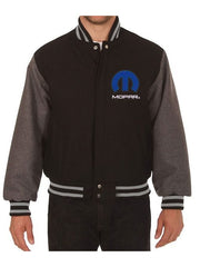 Dodge Mopar Black and Grey Varsity Wool Jacket