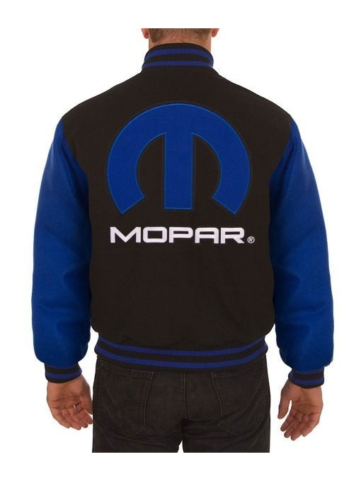 Dodge Mopar Royal Blue and Black Varsity Jacket