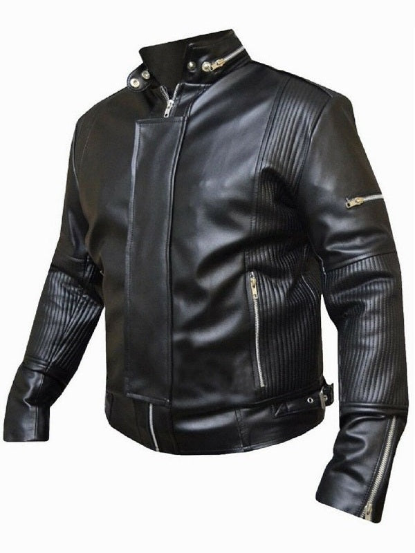 Daft Punk Black Leather Jacket