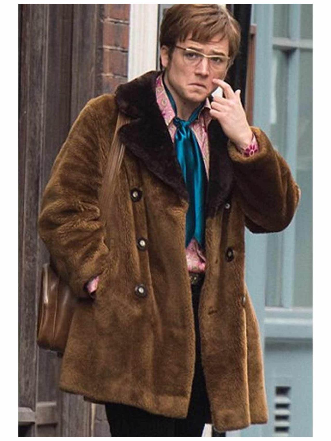 Taron Egerton Rocketman Elton John Fur Coat