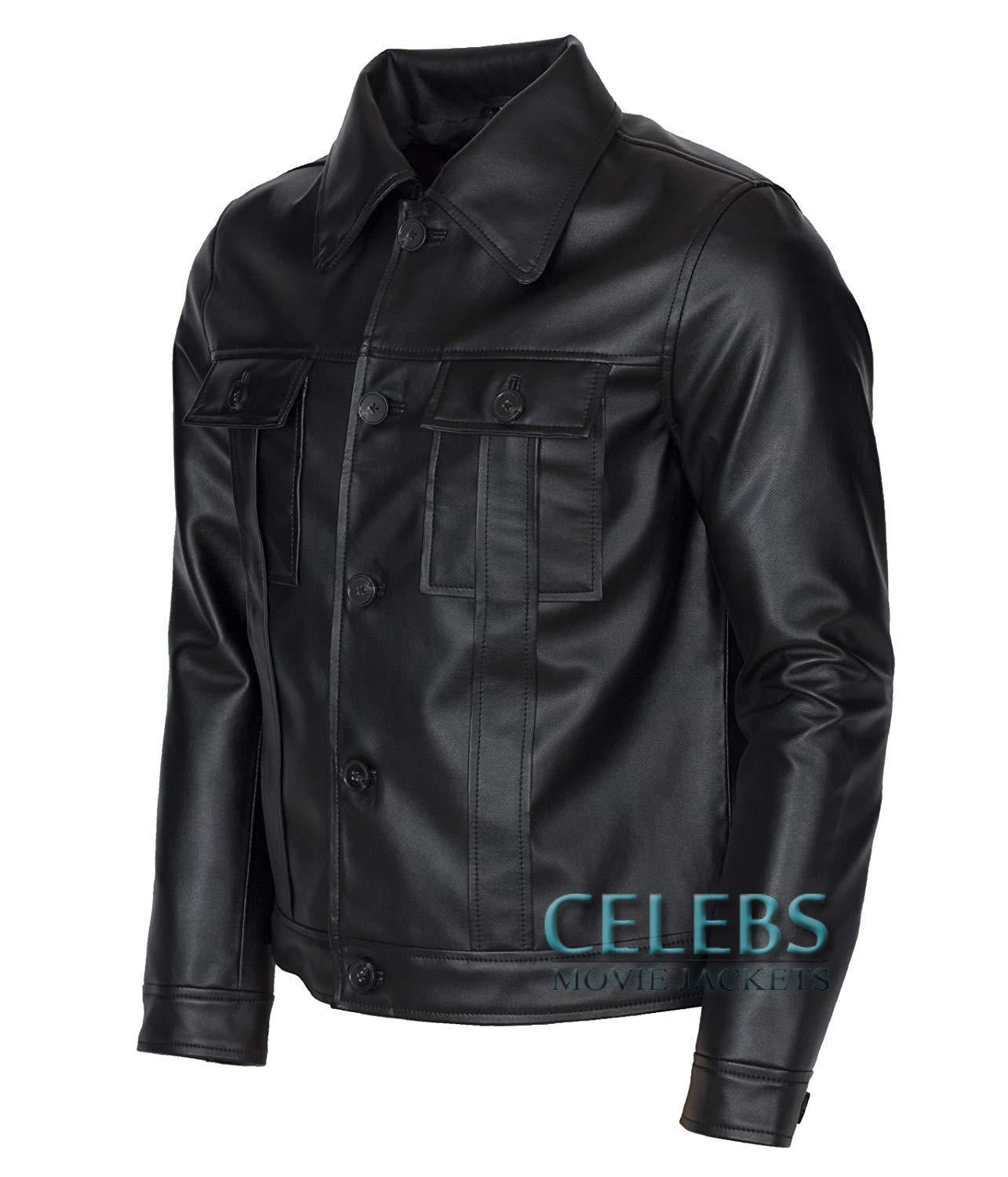 King Of Rock Elvis Presley Black Leather Jacket