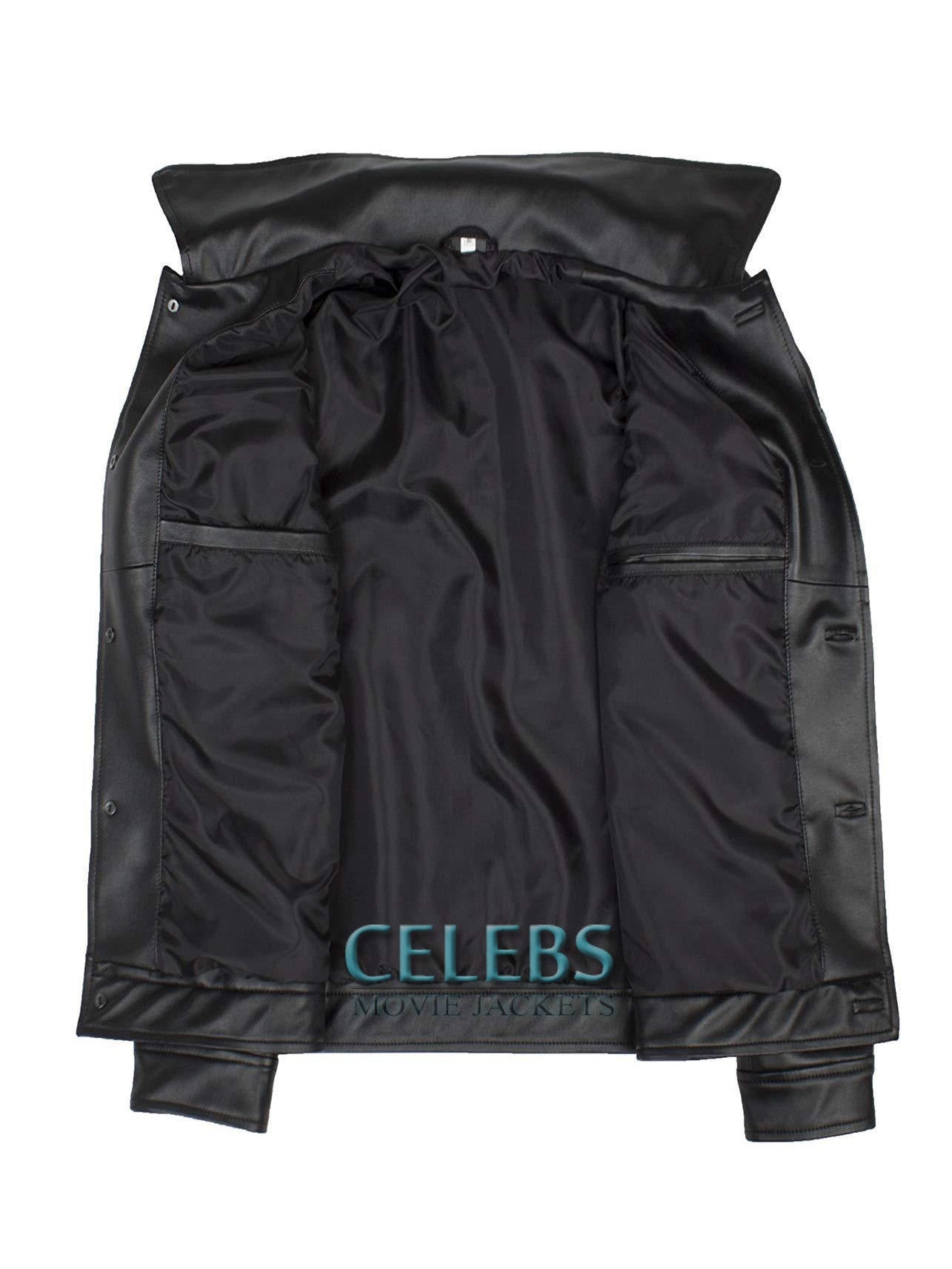 King Of Rock Elvis Presley Black Leather Jacket