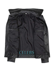 King Of Rock Elvis Presley Black Leather Jacket