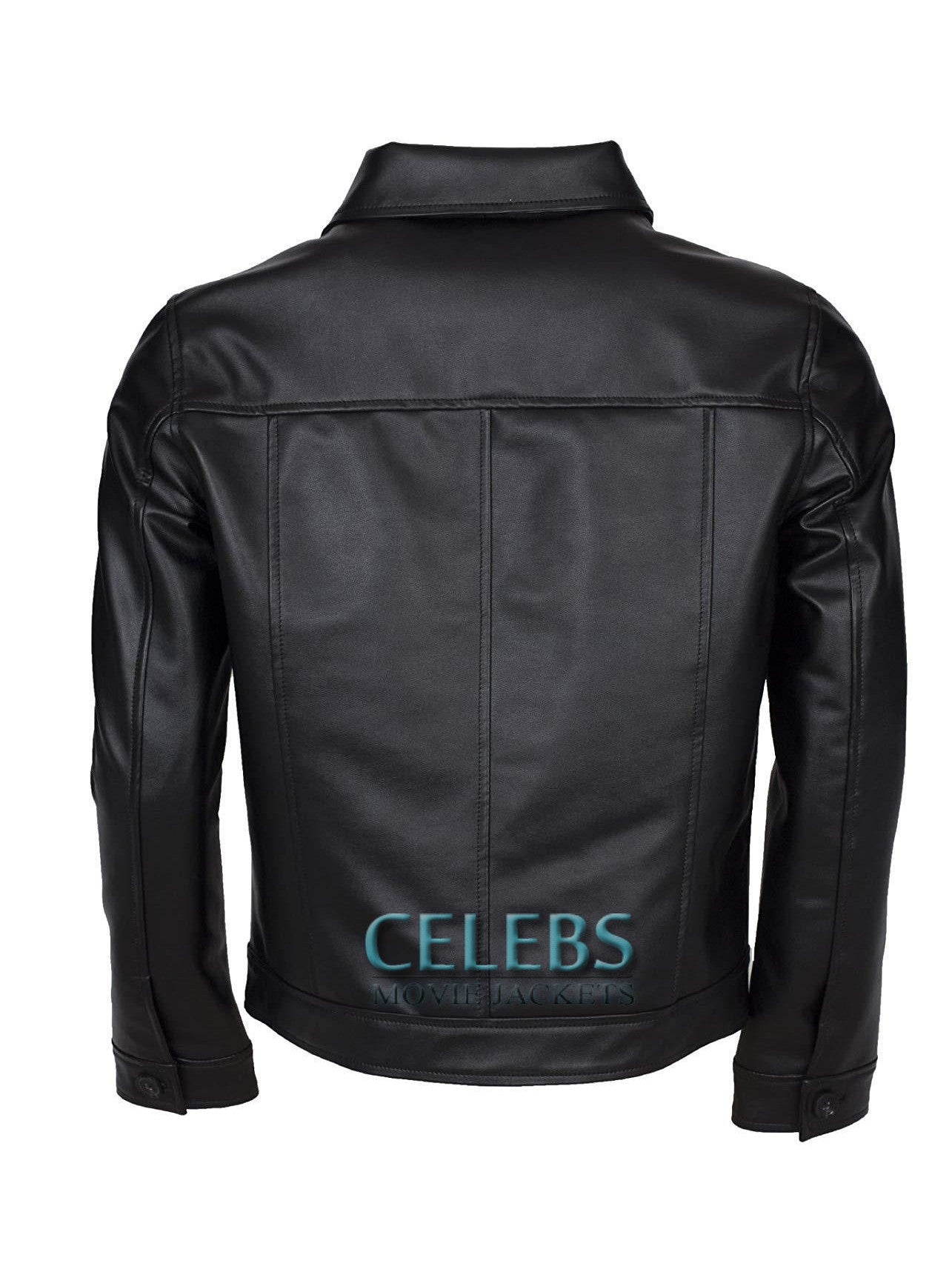 King Of Rock Elvis Presley Black Leather Jacket