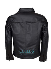 King Of Rock Elvis Presley Black Leather Jacket